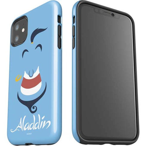 Disney Aladdin Genie Outline Art iPhone 11 Impact Case