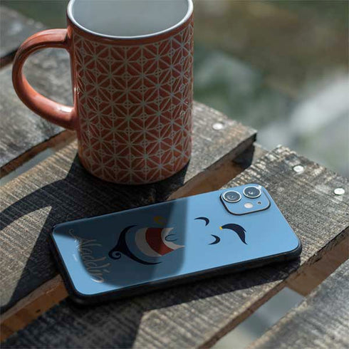Disney Aladdin Genie Outline Art iPhone 11 Skin
