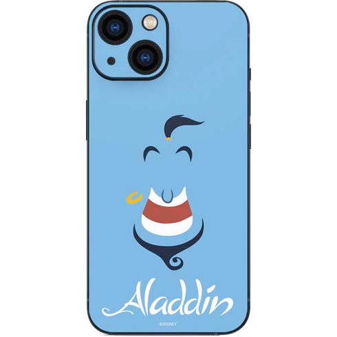 Disney Aladdin Genie Outline Art iPhone 13 Mini Skin