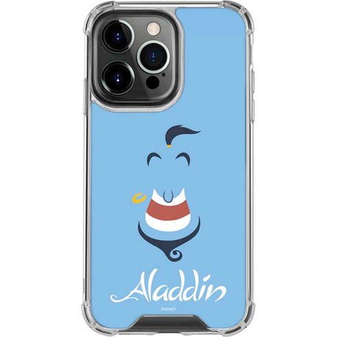 Disney Aladdin Genie Outline Art iPhone 13 Pro Clear Case