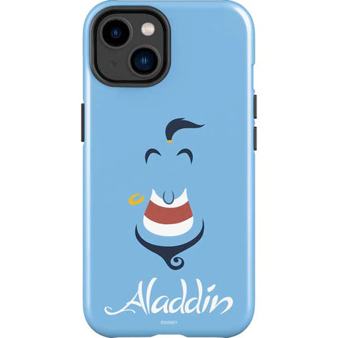 Disney Aladdin Genie Outline Art iPhone 14 Plus Impact Case
