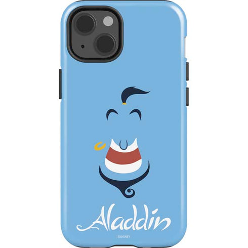Disney Aladdin Genie Outline Art iPhone 15 Impact Case