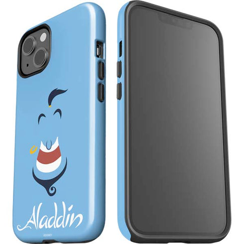 Disney Aladdin Genie Outline Art iPhone 15 Impact Case