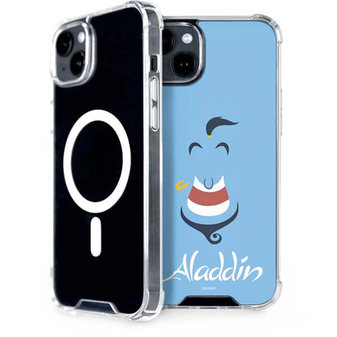Disney Aladdin Genie Outline Art iPhone 15 Plus MagSafe Case