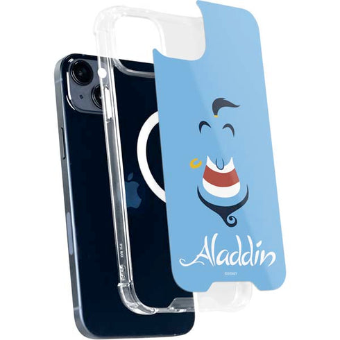 Disney Aladdin Genie Outline Art iPhone 15 Plus MagSafe Case
