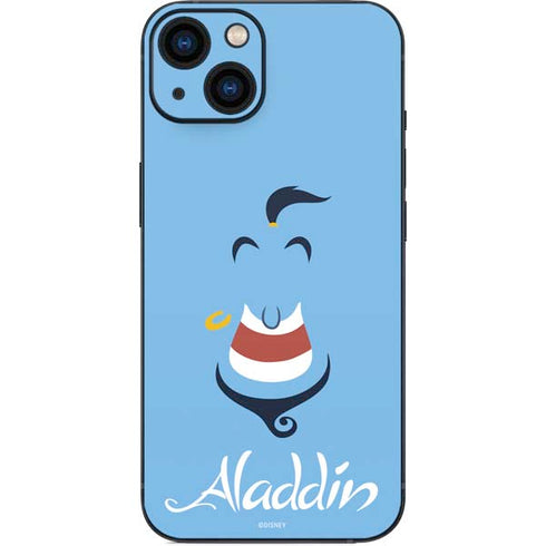 Disney Aladdin Genie Outline Art iPhone 14 Plus Skin