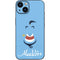 Disney Aladdin Genie Outline Art iPhone 14 Plus Skin