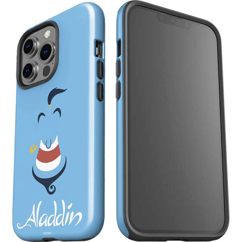 Disney Aladdin Genie Outline Art iPhone 14 Pro Impact Case