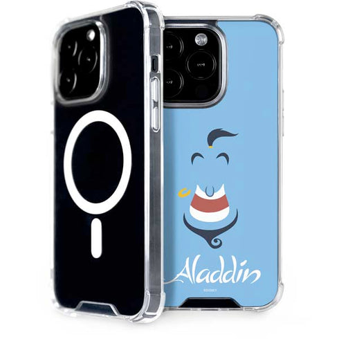 Disney Aladdin Genie Outline Art iPhone 14 Pro MagSafe Case
