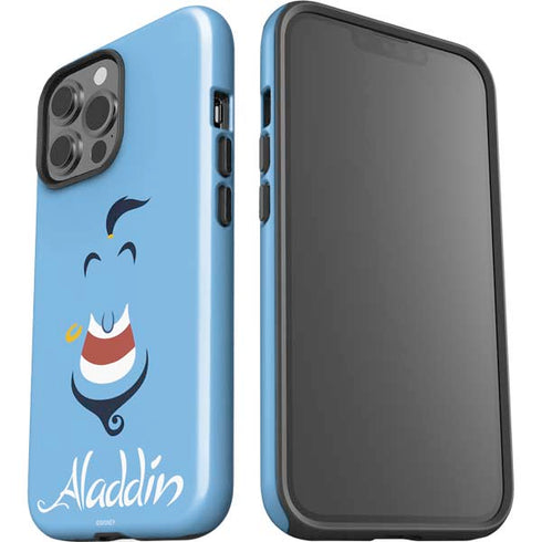 Disney Aladdin Genie Outline Art iPhone 15 Pro Max Impact Case