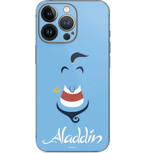 Disney Aladdin Genie Outline Art iPhone 15 Pro Skin