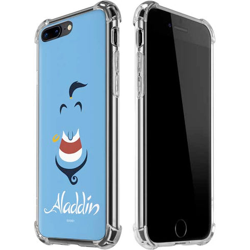 Disney Aladdin Genie Outline Art iPhone 7/8 Plus Clear Case