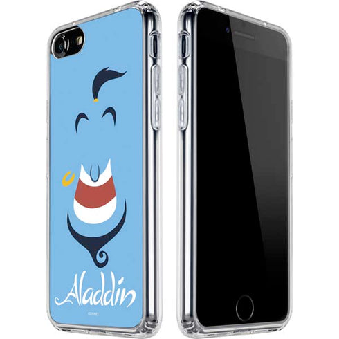 Disney Aladdin Genie Outline Art iPhone SE (2nd & 3rd Gen) Clear Case
