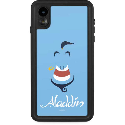 Disney Aladdin Genie Outline Art iPhone XR Waterproof Case
