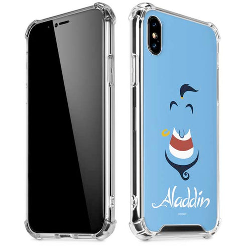 Disney Aladdin Genie Outline Art iPhone XS Max Clear Case