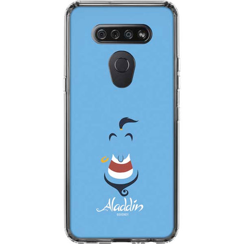 Disney Aladdin Genie Outline Art LG K51/Q51 Clear Case