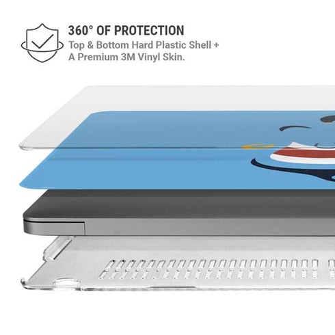 Disney Aladdin Genie Outline Art MacBook Pro 16in (2021-25) Case plus Skin