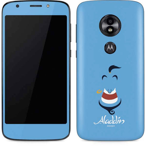 Disney Aladdin Genie Outline Art Moto E5 Play Skin