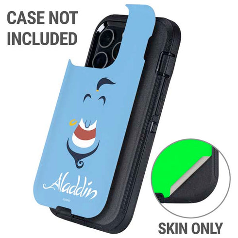 Disney Aladdin Genie Outline Art Otterbox Defender iPhone Skin