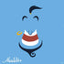 Disney Aladdin Genie Outline Art PS4 Slim Skin