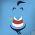 Disney Aladdin Genie Outline Art HP Spectre Skin