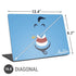 Disney Aladdin Genie Outline Art Universal Laptop 16.6in (13.4 x 9.7in) Skin