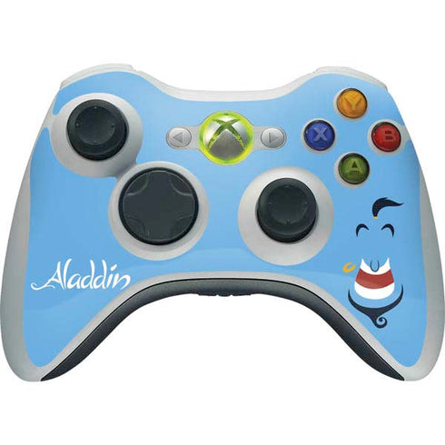 Disney Aladdin Genie Outline Art Xbox 360 Wireless Controller Skin