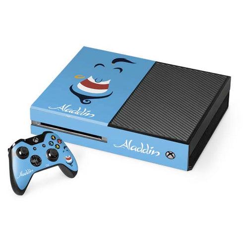 Disney Aladdin Genie Outline Art Xbox One Console and Controller Bundle Skin