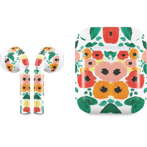 Bouffants and Broken Hearts Geometric Flowers Apple AirPods 2 Skin