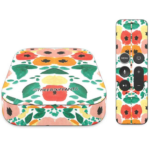 Bouffants and Broken Hearts Geometric Flowers Apple TV Skin