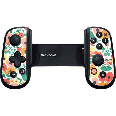 Bouffants and Broken Hearts Geometric Flowers Backbone One for iPhone Game Controller Skin