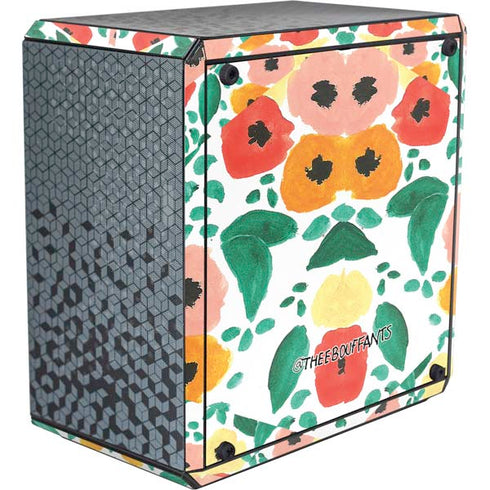 Bouffants and Broken Hearts Geometric Flowers Cooler Master MasterBox Q300L Mini Tower Skin