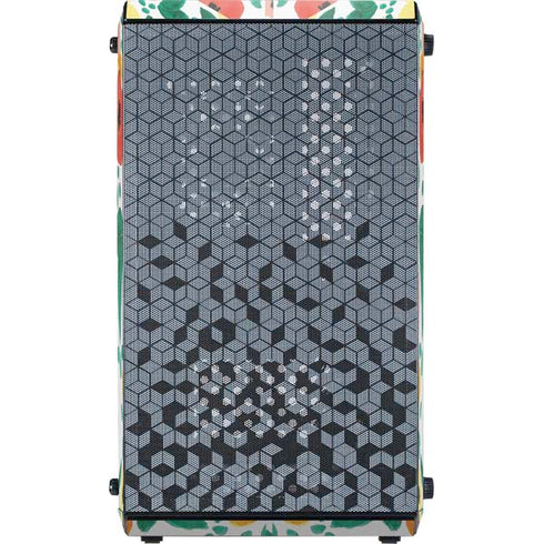Bouffants and Broken Hearts Geometric Flowers Cooler Master MasterBox Q300L Mini Tower Skin