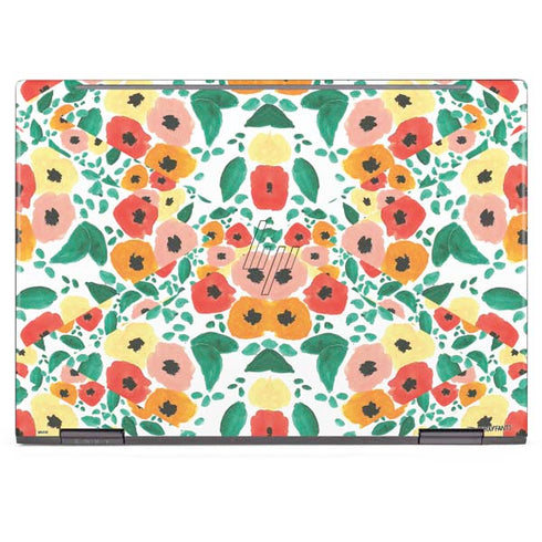 Bouffants and Broken Hearts Geometric Flowers HP Envy Skin