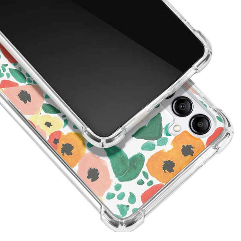 Bouffants and Broken Hearts Geometric Flowers Galaxy A14 5G Clear Case