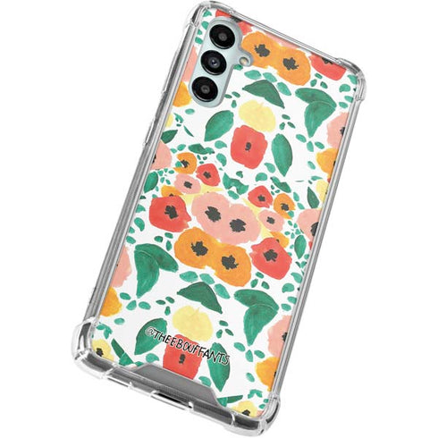 Bouffants and Broken Hearts Geometric Flowers Galaxy A15 5G Clear Case