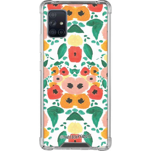 Bouffants and Broken Hearts Geometric Flowers Galaxy A51 5G Clear Case