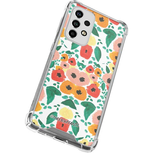 Bouffants and Broken Hearts Geometric Flowers Galaxy A53 5G Clear Case