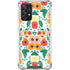 Bouffants and Broken Hearts Geometric Flowers Galaxy A72 5G Clear Case