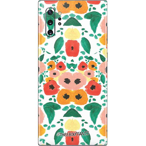 Bouffants and Broken Hearts Geometric Flowers Galaxy Note 10 Plus Skin