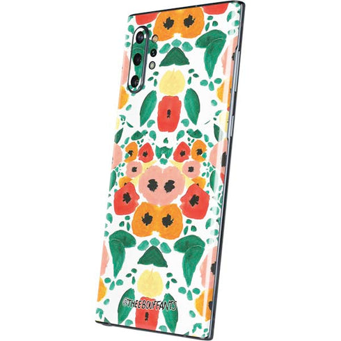Bouffants and Broken Hearts Geometric Flowers Galaxy Note 10 Plus Skin