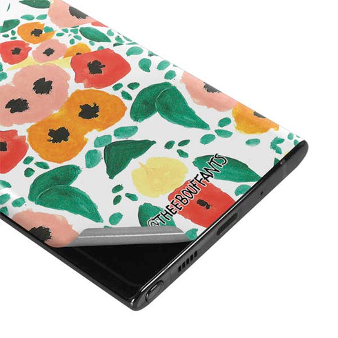 Bouffants and Broken Hearts Geometric Flowers Galaxy Note 10 Skin