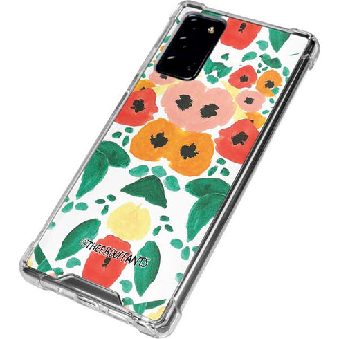 Bouffants and Broken Hearts Geometric Flowers Galaxy Note20 5G Clear Case