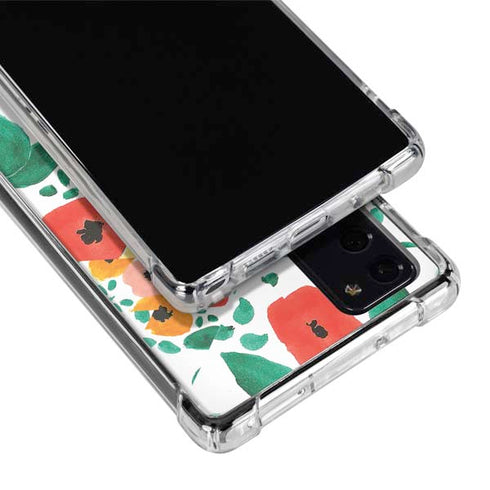 Bouffants and Broken Hearts Geometric Flowers Galaxy Note20 5G Clear Case
