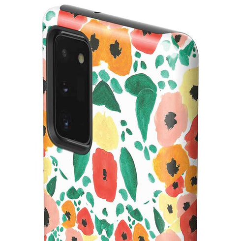 Bouffants and Broken Hearts Geometric Flowers Galaxy Note20 5G Pro Case