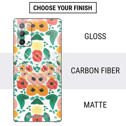 Bouffants and Broken Hearts Geometric Flowers Galaxy Note20 5G Skin