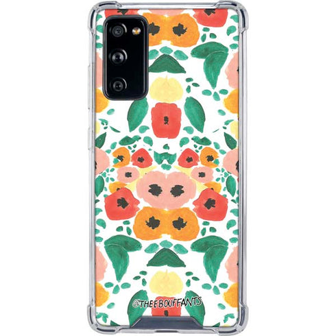 Bouffants and Broken Hearts Geometric Flowers Galaxy S20 FE Clear Case