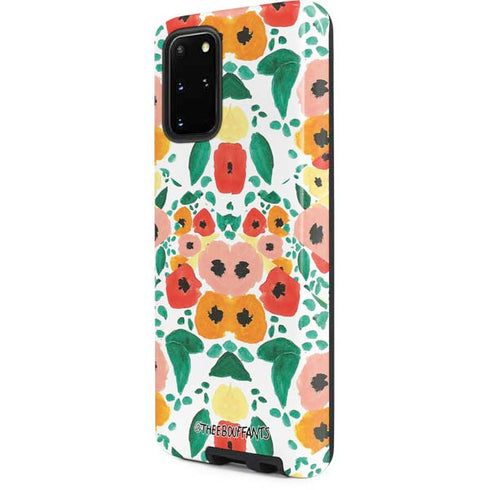 Bouffants and Broken Hearts Geometric Flowers Galaxy S20 Plus Pro Case