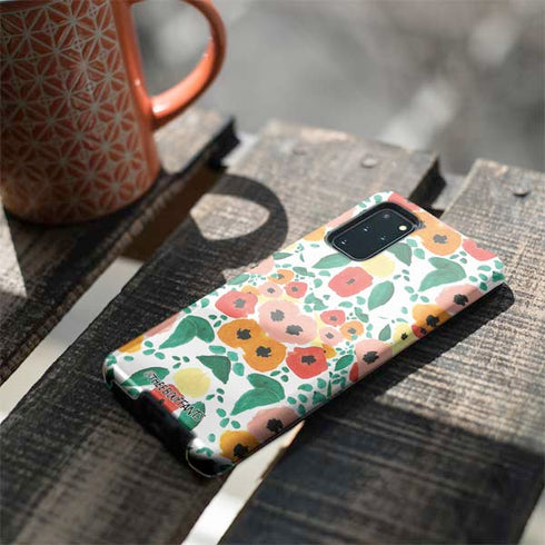 Bouffants and Broken Hearts Geometric Flowers Galaxy S20 Plus Pro Case
