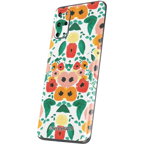 Bouffants and Broken Hearts Geometric Flowers Galaxy S20 Plus Skin